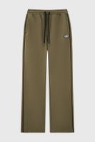 Pantalón Buzo Niño Calce Recto Con Pipping Verde Militar