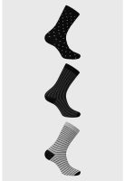 Calcetín Hombre Tripack Azul Marino - V