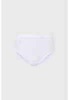 Calzón Mujer Tiro Alto Detalle Encaje Blanco - ll