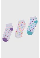 Calceta Deportiva Niña Tripack Lila - ll