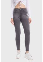 Jeans Mujer Skinny Estela Gris