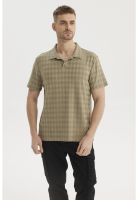 Polera Hombre Slim Cuello Camisero Verde- ll