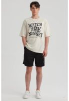 Bermuda Hombre Textura Bolsillo Trasero Negro