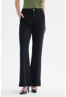 Pantalón Mujer Punto Roma Negro