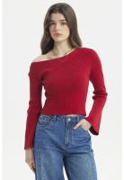 Sweater Mujer Ajustado Rojo