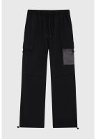Pantalón Niño Jogger Nylon Con Cordón Negro