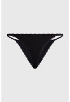 Calzón Mujer Colaless Tirante Encaje Negro