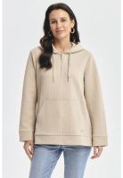 Polerón Mujer Canguro Textura Beige