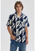 Camisa Hombre Rapport Azul - V
