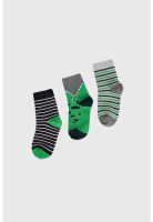 Calcetín De Vestir Niña Tripack Verde