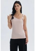 Polera Mujer Escote Asimétrico Palo Rosa