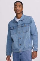 Chaqueta Hombre Denim Clásico Azul Retro