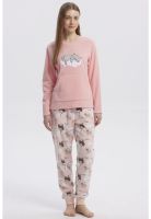 Pijama Mujer Pijama Polera Y Pantalón Rosado - ll