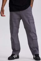 Jeans Hombre Doble Cargo Color Gris Claro