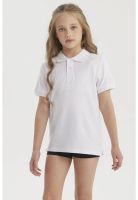 Polera Niña Piqué Blanco