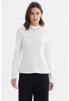 Polera Mujer Rib Lisa Crudo - ll