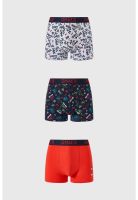 Bóxer Niño Tripack Full Rapport Rojo