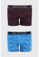 Bóxer Hombre Bipack Estampado Burdeo