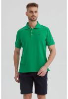 Polera Hombre Pique Básica Lisa Verde - V