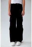 Pantalón Niña Calce Recto Cargo Negro