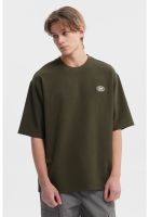 Polera Hombre Waffle Label Verde Militar