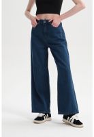 Jeans Mujer Baggy Azul Oscuro