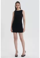 Vestido Mujer Ajustado Cierre Negro