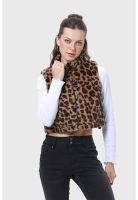 Parka Mujer Piel Reversible Café