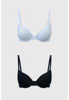 Sostén Mujer Bipack Copa Soft Liso Azul Claro