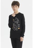 Polera Niño Print 3D Negro