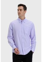 Camisa Hombre Oxford Lila