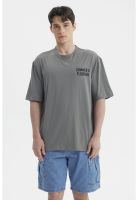 Polera Hombre Print Gris