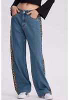 Jeans Mujer Calce Recto Cinta Azul