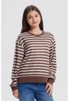 Polerón Niña Cuello Redondo Café