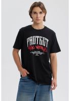 Polera Hombre Print Posicional Negro - VII