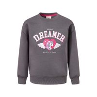 Polerón Niña Básico Gris