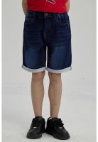 Bermuda Niño Básico Denim Azul Oscuro