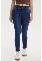 Jeans Mujer Skinny Kim Azul Oscuro - ll
