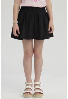 Falda Niña Short Pretina Panal Negro