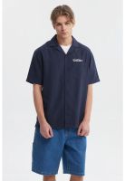 Camisa Hombre Oversize Azul