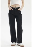 Jeans Mujer Calce Recto Color Negro - ll