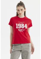 Polera Mujer Básica Rojo