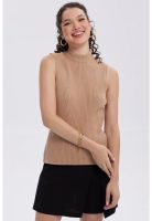 Sweater Mujer Con Textura Camel