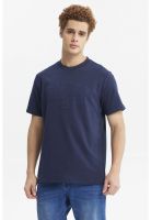 Polera Hombre Regular Print A Tono Azul