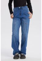 Jeans Niña Baggy Azul