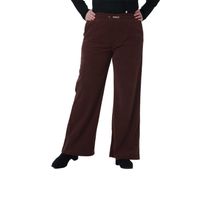 Pantalón Mujer Recto Café