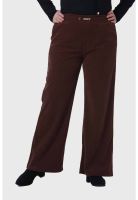 Pantalón Mujer Recto Café