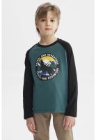 Polera Niño Print Adventure Verde Oscuro