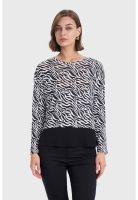 Sweater Mujer Con Faldón Blanco