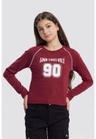 Polera Niña Cuello Redondo Rojo